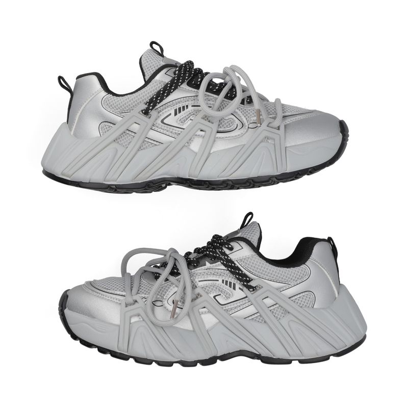 Tenis Capa de Ozono Tipo Chunky 680601 Plata