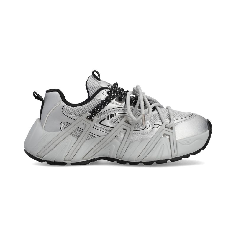 Tenis Capa de Ozono Tipo Chunky 680601 Plata