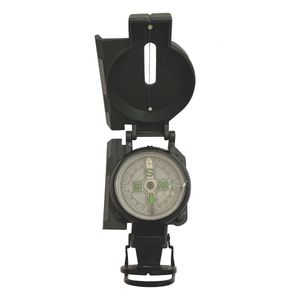 Brújula Profesional Lensática, Plegable, Gris Con Verde