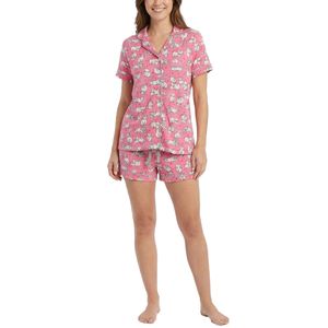 Conjunto Pijama René Rofé Blusa Botones y Short