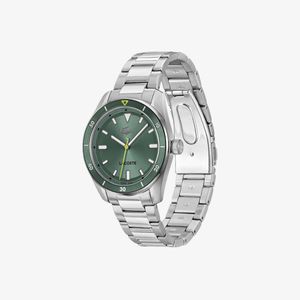 Reloj Caballero Moda Acero Modelo 2011425 Color Plata Marca Lacoste