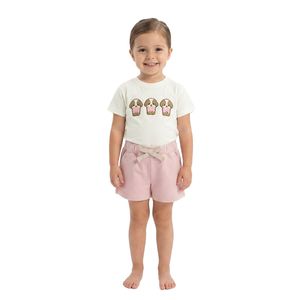 Conjunto Choys Short y Blusa Estampada para Niña