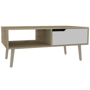 Mesa De Centro Armable Oslo Duna Blanco