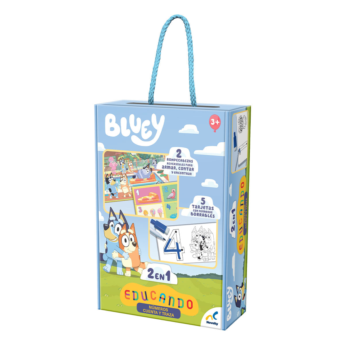 Juego De Mesa Educando Bluey Novelty Modelo JCA-4701 - Gran Chapur